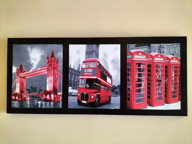 Tres cuadros LONDON Decorativo