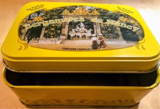 Scatola/barattolo/latta/scatola di latta/ottone/vintage