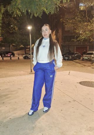 Chándal Adidas Azul y Blanco