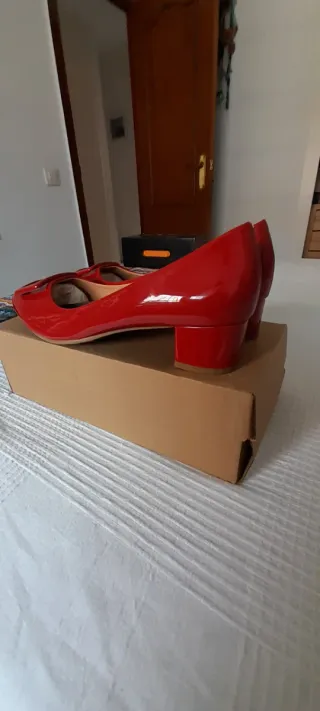 Zapatos charol vintage hebilla