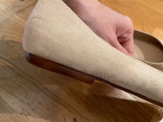 Bailarinas Zara Trafaluc Beige y Doradas