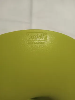 Alzatina vintage verde in plastica