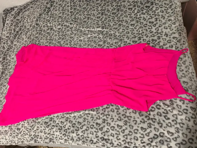 Vestido largo fucsia