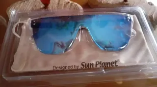 Gafas de sol Sun Planet azules y plateadas