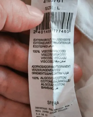 Blusa Calada Color Crema de Sfera