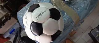 Pallone da calcio autografato