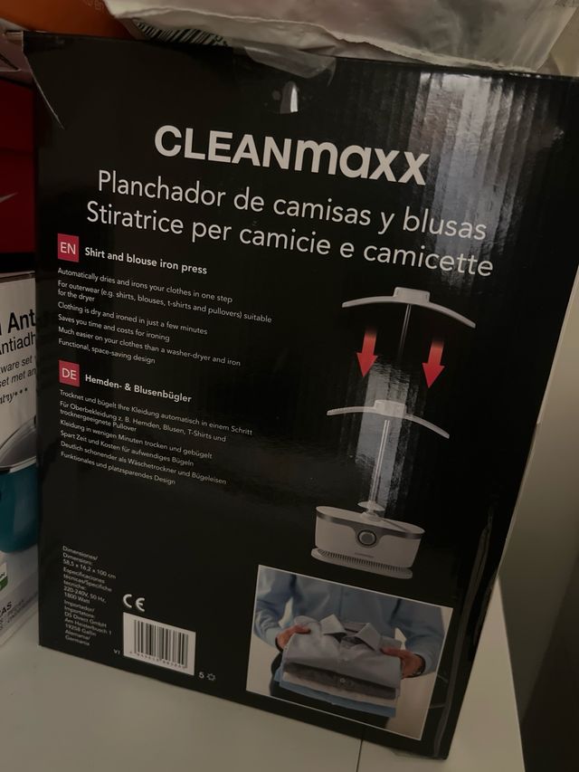 Planchador automático camisas y blusas CLEANMaxx