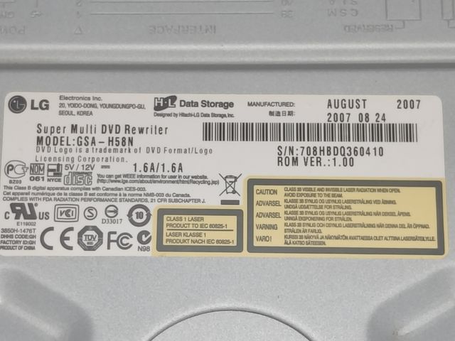 Masterizzatore LG GSA-H58N IDE Super Multi