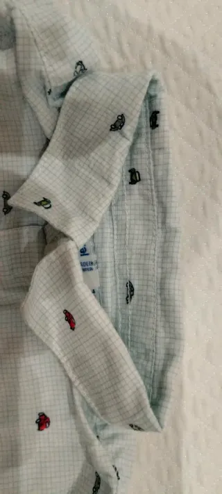 Camicia neonato fantasia auto