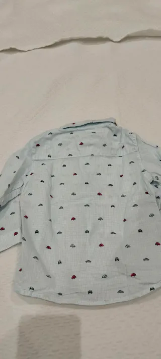 Camicia neonato fantasia auto