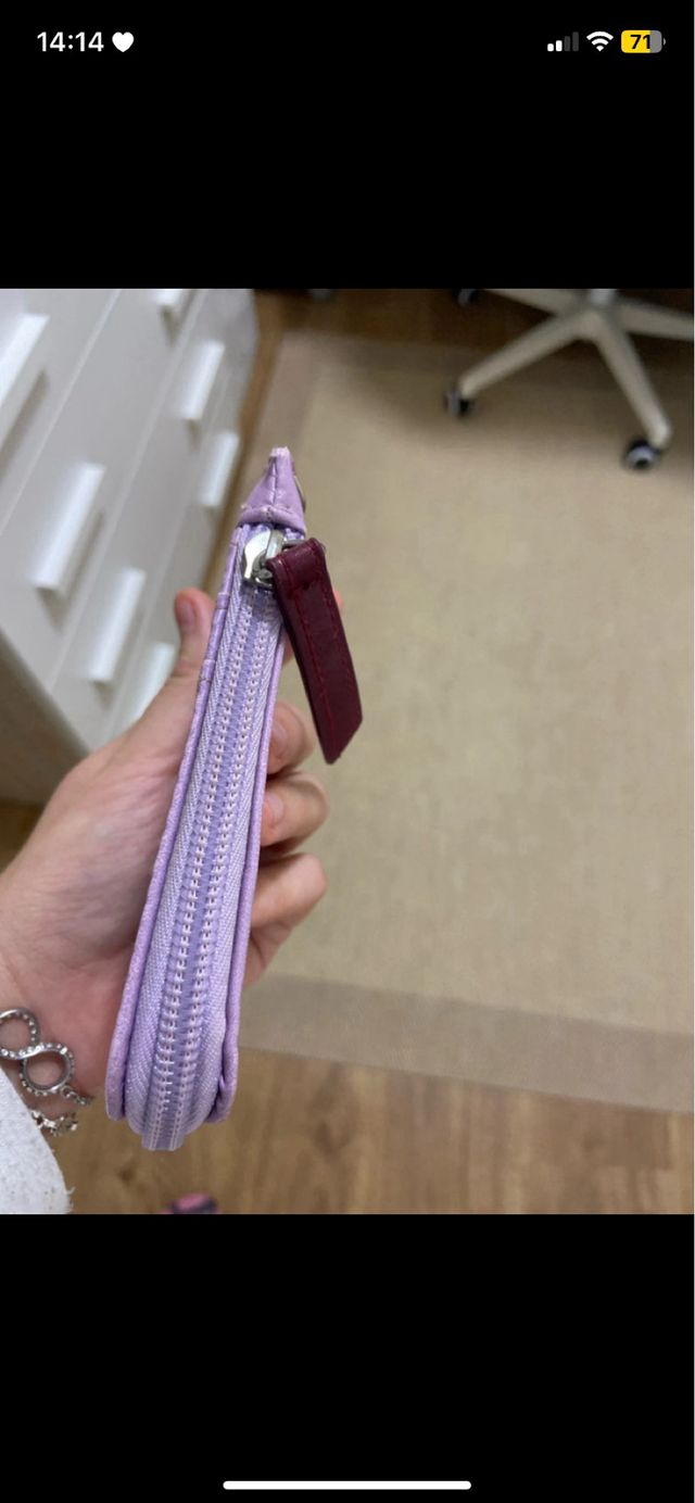 Monedero/tarjetero Snoopy morado