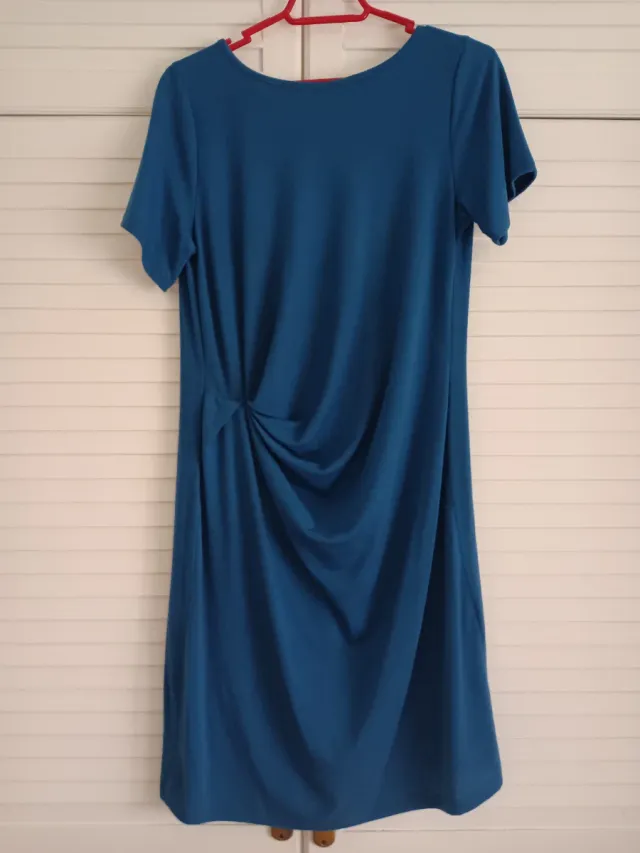 Vestido de punto azul verano