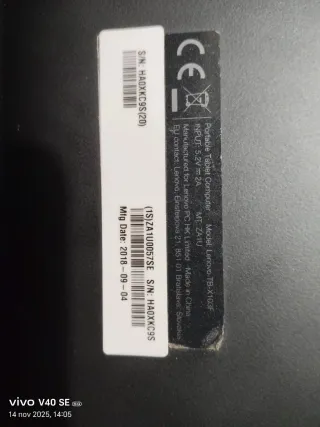 Tablet Lenovo 10 Negra y Azul 1gb de RAM y 16gb