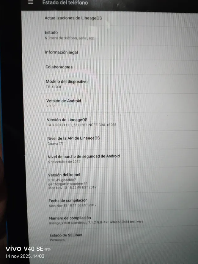 Tablet Lenovo 10 Negra y Azul 1gb de RAM y 16gb