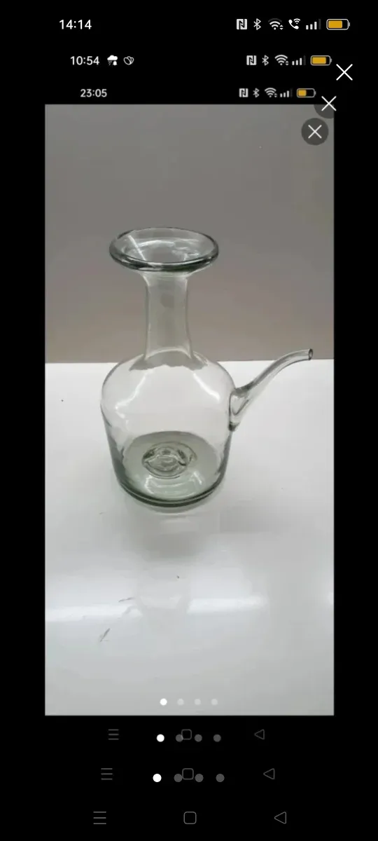 Porrón de vidrio antiguo