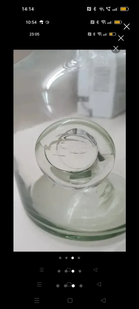 Porrón de vidrio antiguo