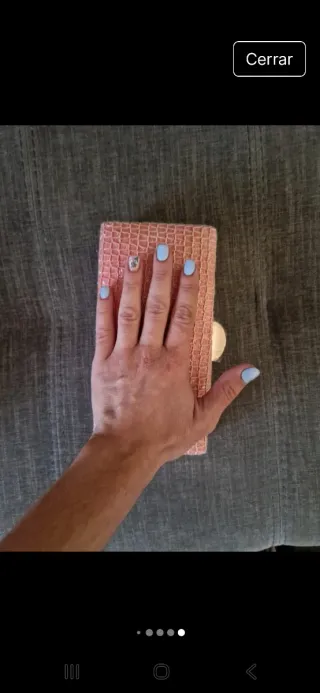 Bolso de fiesta dorado y rosa