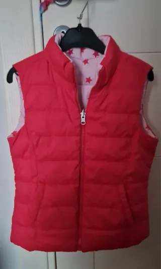 Piumino Benetton duble face bimba 7-8 anni stelle