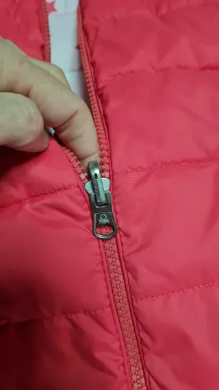 Piumino Benetton duble face bimba 7-8 anni stelle