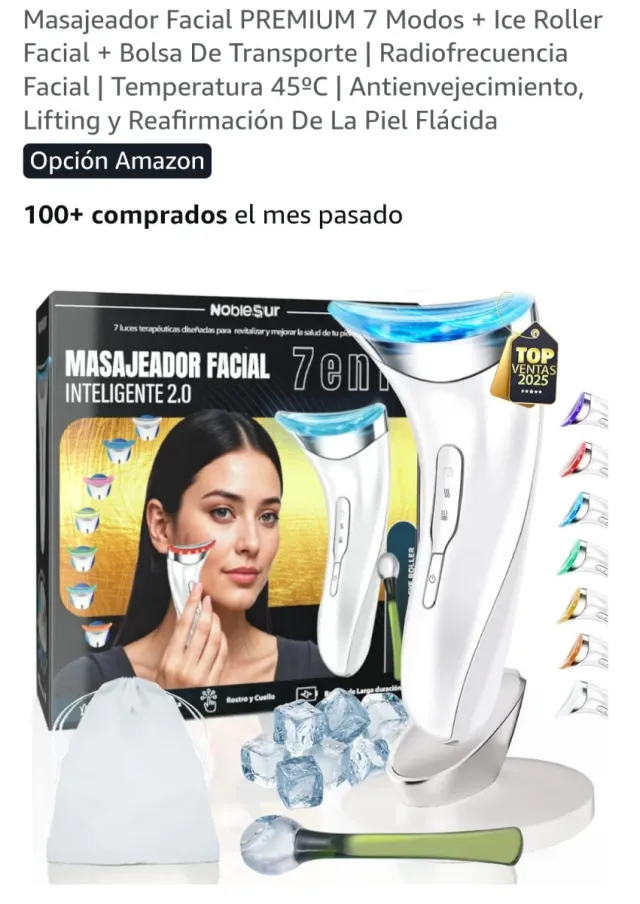 Masajeador Facial NobleSur 7 en 1 Inteligente 2.0