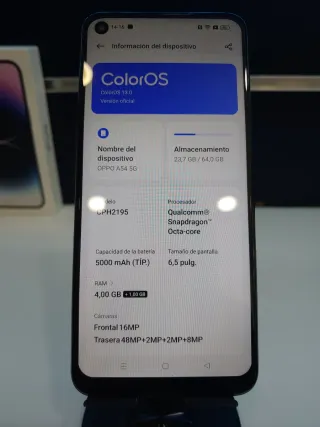 OPPO A54 5G Grigio/Argento