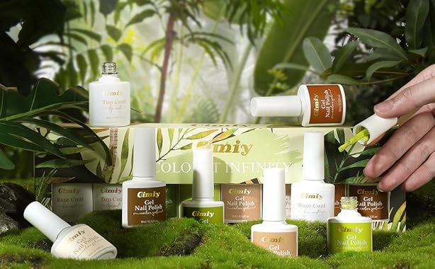 Esmaltes Gimiy Gel 6 Colores + Top Coat