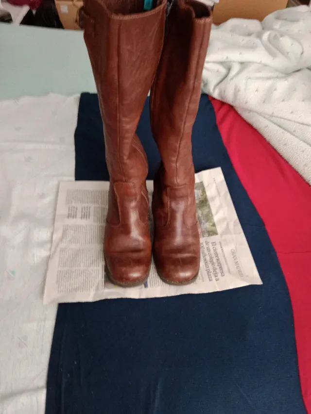 Botas altas mujer marrones talla 37.5