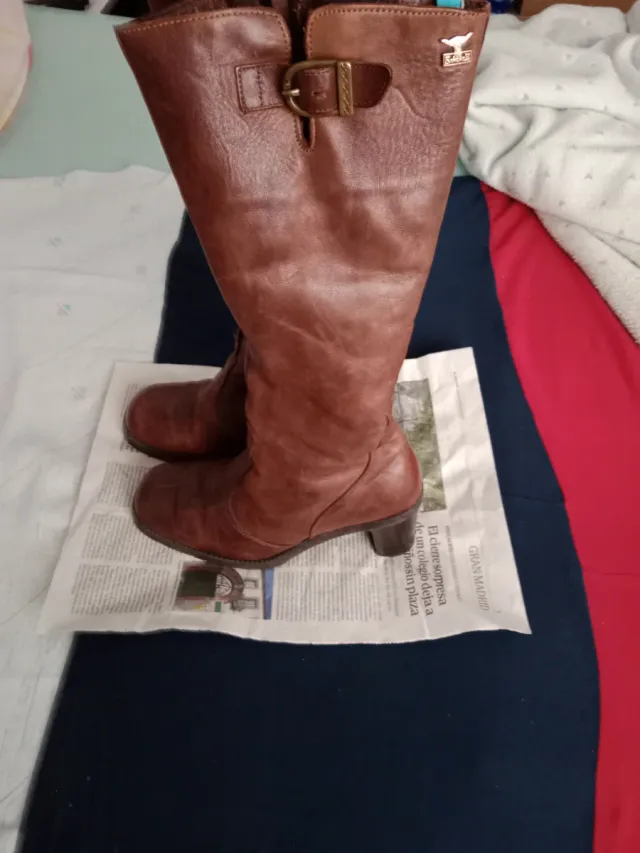 Botas altas mujer marrones talla 37.5