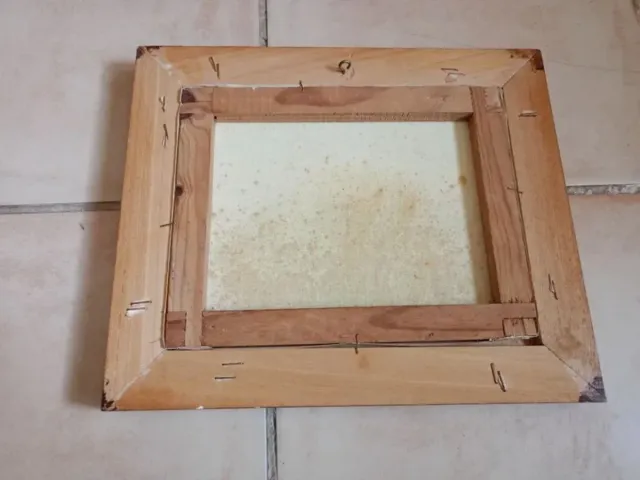 Pintura a óleo emoldurada