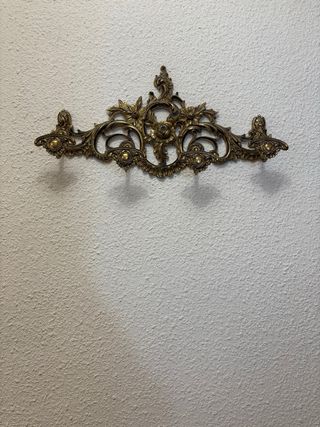 Conjunto entrada vintage mármol y metal