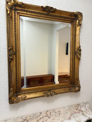 Conjunto entrada vintage mármol y metal