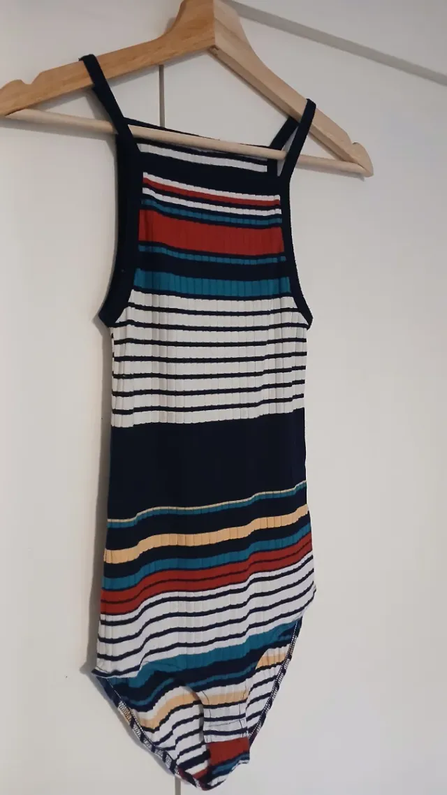 Body de rayas multicolor