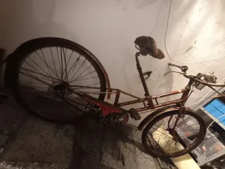 Bicicleta antigua llantas madera carburo 1920/1930