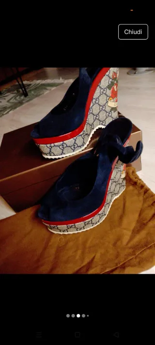 Scarpe Gucci donna con plateau
