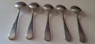 5 Cucchiaini da Dessert Alpaca Gallo