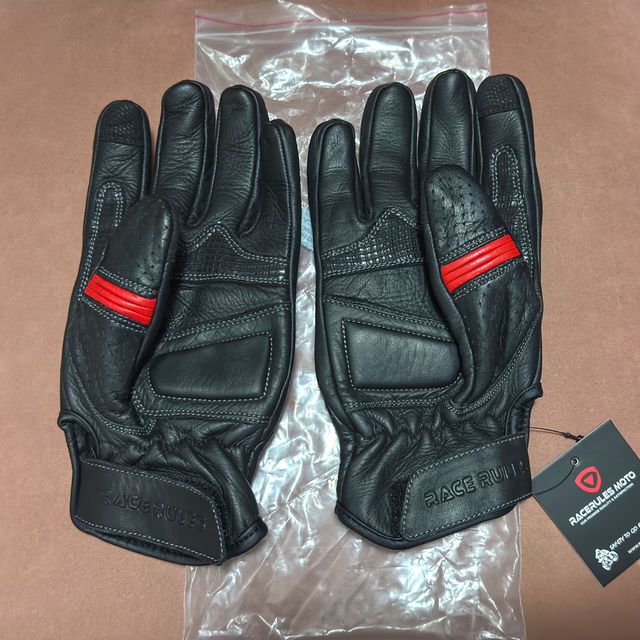 Guantes de moto cuero Talla M (8,5) Homologados CE