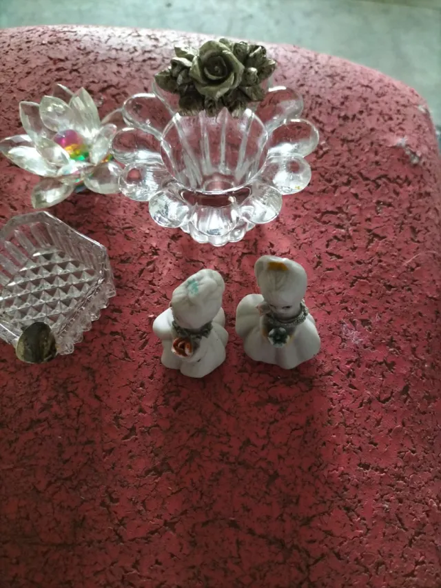 Lote cristal y plata