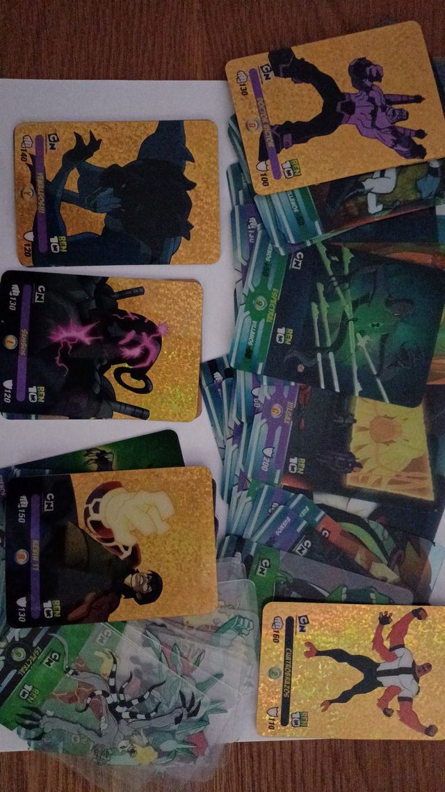 Lote Lamindcards Ben 10 (Juego de Cartas)