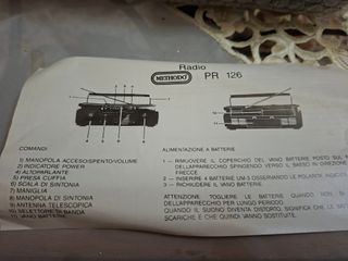 Radio Portatile Vintage Methodo Nera