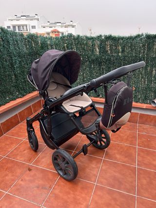 Carrito Anex M/Type PRO 2 piezas Negro-Beige bebe