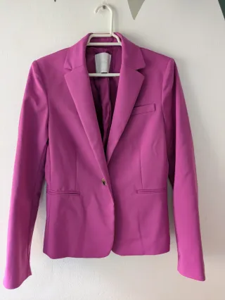 Chaqueta traje fucsia