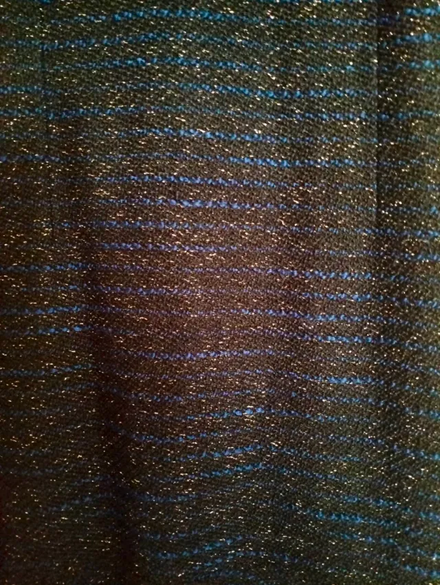 Vestido fiesta negro azul con brillos