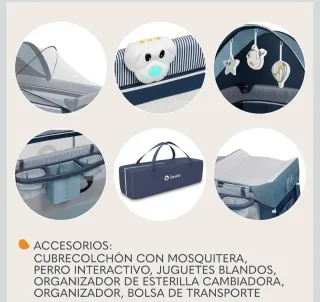 Cuna de viaje Lionelo con cambiador