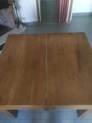 Tavolo antico in legno massello allungabile