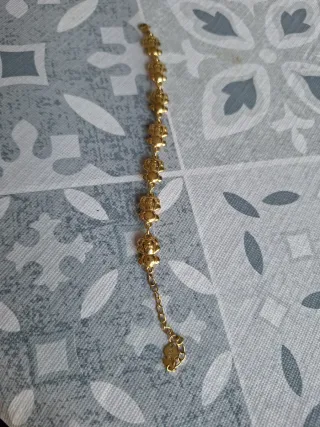 Pulsera de ositos dorados