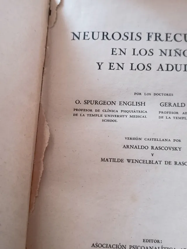 Neurosis frecuentes en los niños y en los adultos