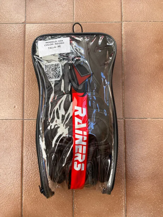 Guantes Rainers Moto Talla M Negros