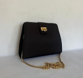 Borsetta Vintage Tessuto Nero