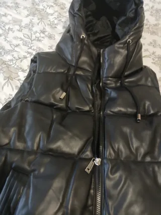 Chaleco negro acolchado mujer talla XL