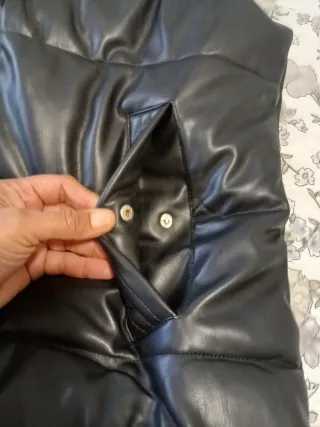 Chaleco negro acolchado mujer talla XL
